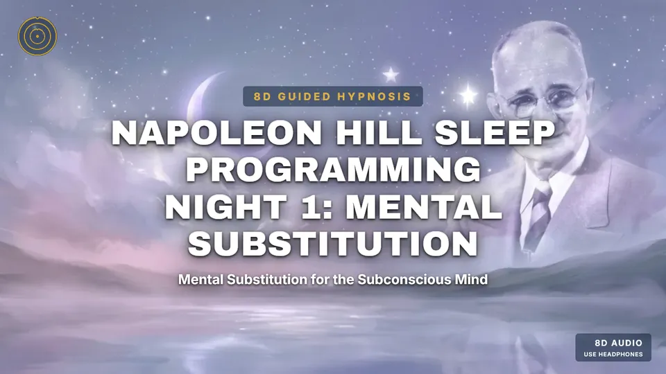 Napoleon Hill Sleep Programming — Night 1: Mental Substitution — guided hypnosis session cover art