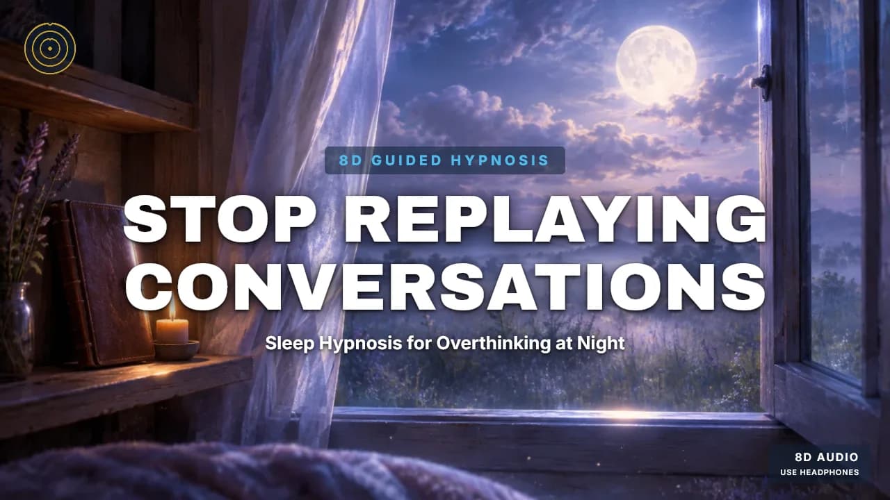 Stop Replaying Conversations at Night — Sleep Hypnosis for Overthinking — guided hypnosis session cover art