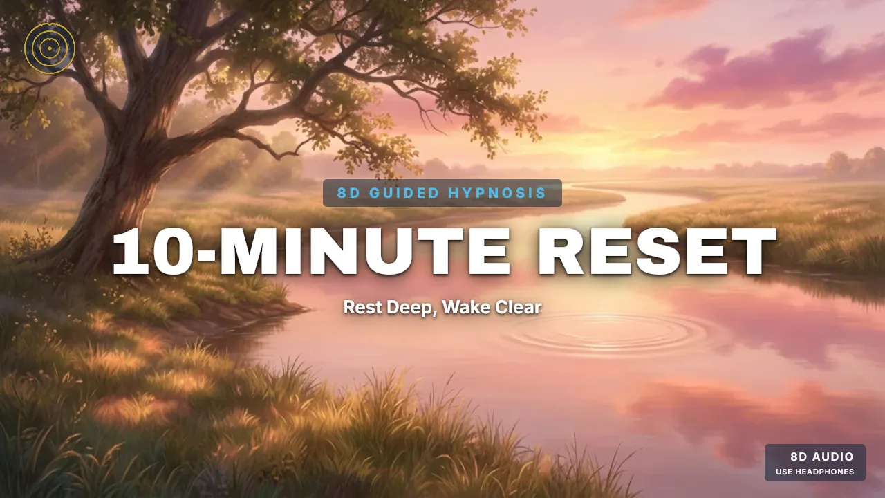 10-Minute Reset — Rest, Restore, Return Clear — guided hypnosis session cover art